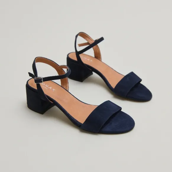 Sandales à talons et bouts ronds