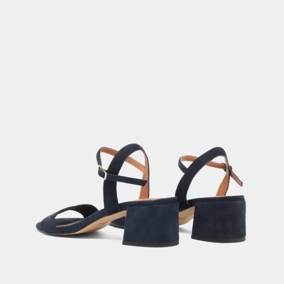 Sandales à talons et bouts ronds