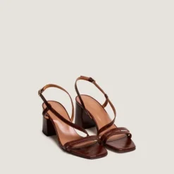 Sandales à talons et brides