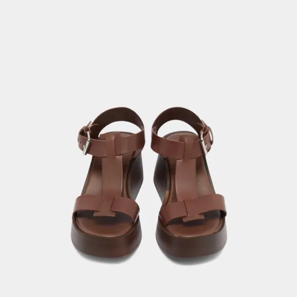 Sandales compensées à boucles ajustables