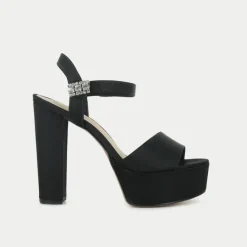 Sandales en textile noir