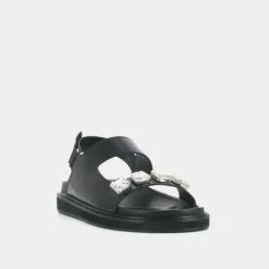 Sandales ouvertes et strass