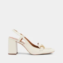 Slingbacks à mors dorés