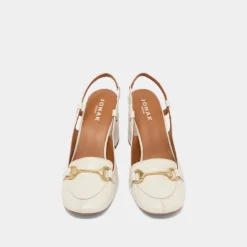 Slingbacks à mors dorés