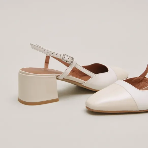 Slingbacks à petits talons
